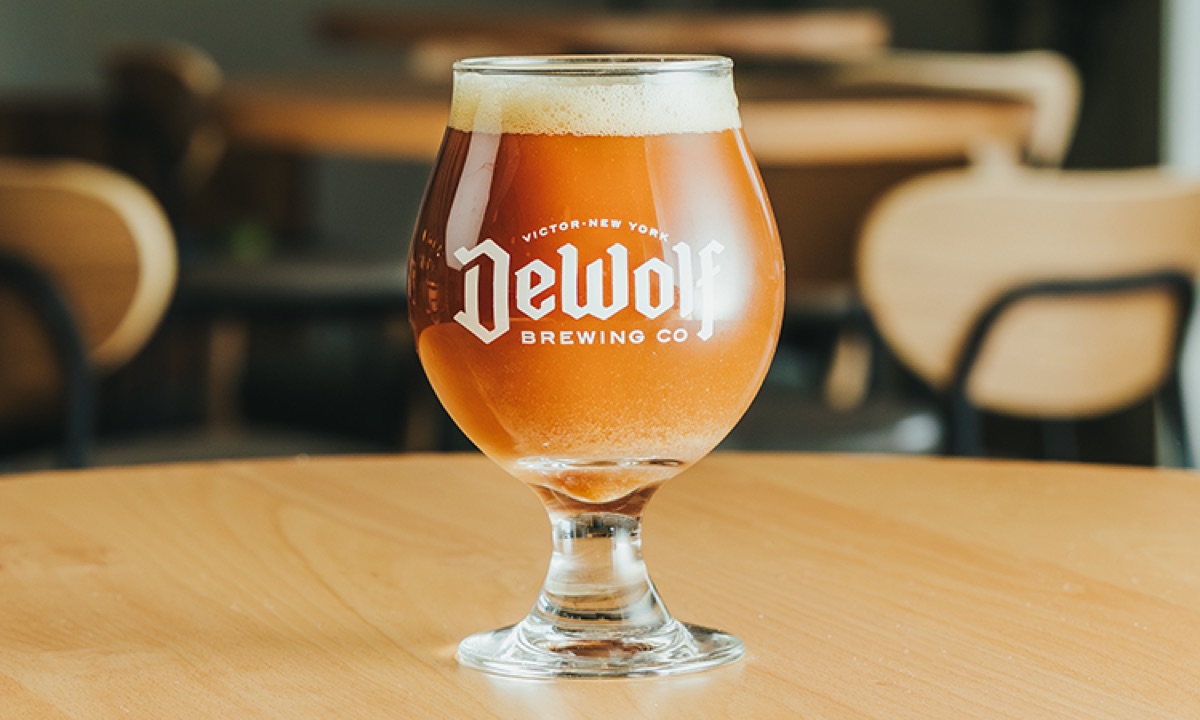 Foggy Goggles beer at DeWolf Brewing